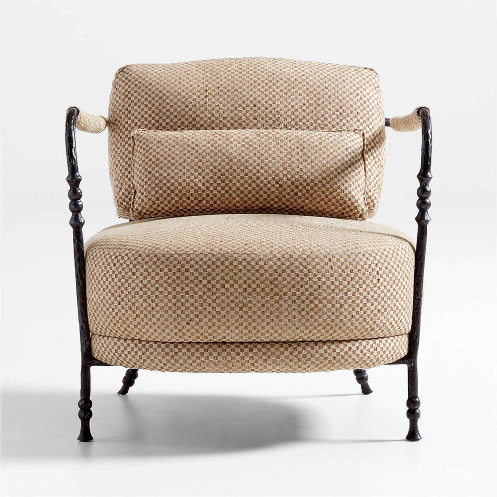 Muirfield Accent Chair Sculpted Metal Silhouette - Image 2
