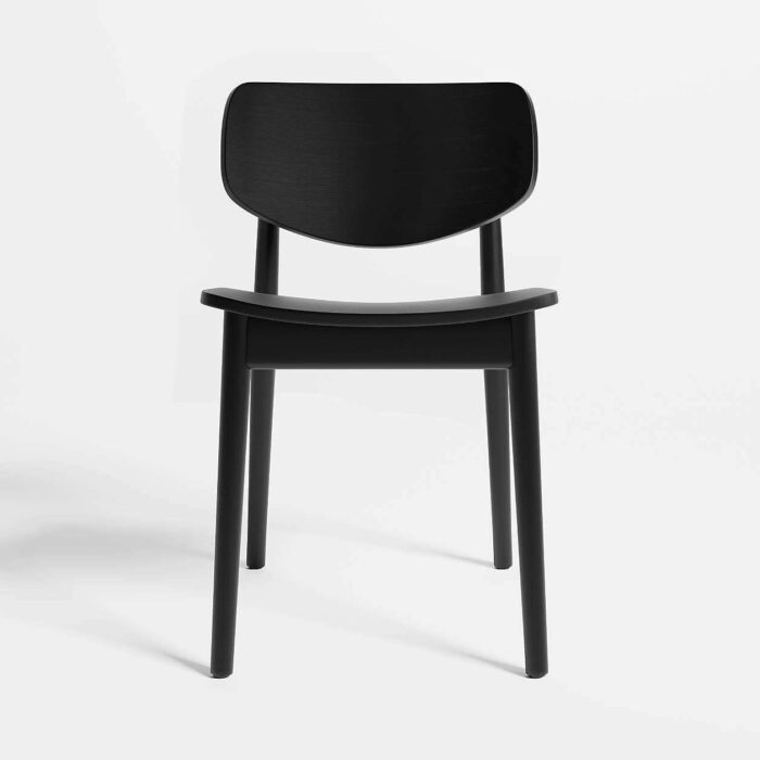 Paolo Dining Chair Black Stained Wood Contemporary