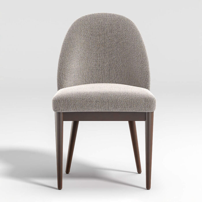 Ana Dining Chair Gray Fabric Cushion Modern