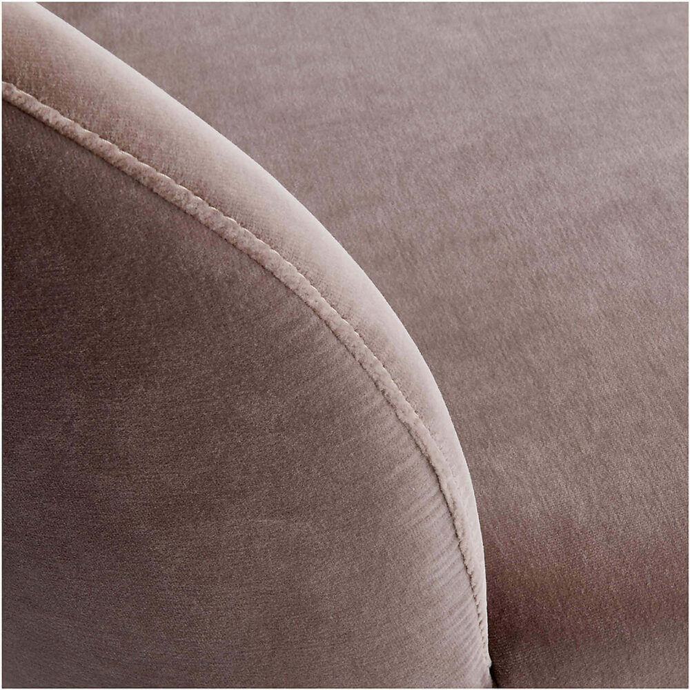 Camille Dining Chair Taupe Italian Upholstery Tailored - Image 2